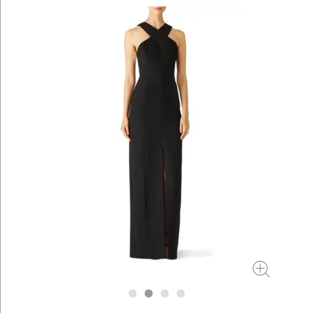 Elizabeth and James black mila gown 2